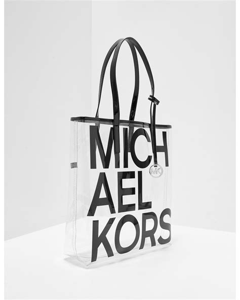 michael kors clear tote bags|michael kors large monogram tote.